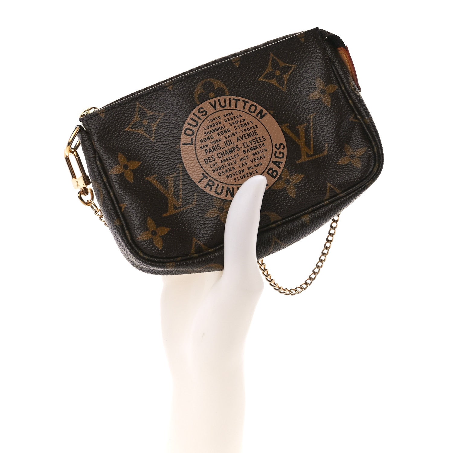 Louis Vuitton Monogram Complice Trunks and Bags Mini Pochette Accessories Beige 2 of 11