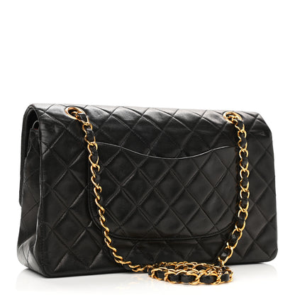 Chanel Lambskin Quilted Medium Double Flap Black 3 of 12