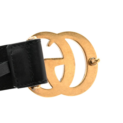 Gucci Calfskin Double G 30mm Belt 90 36 Black 5 of 6