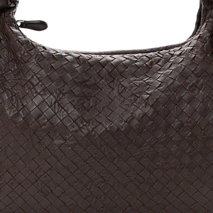 Bottega Veneta Nappa Intrecciato Embossed Medium Veneta Hobo Ebano 7 of 9