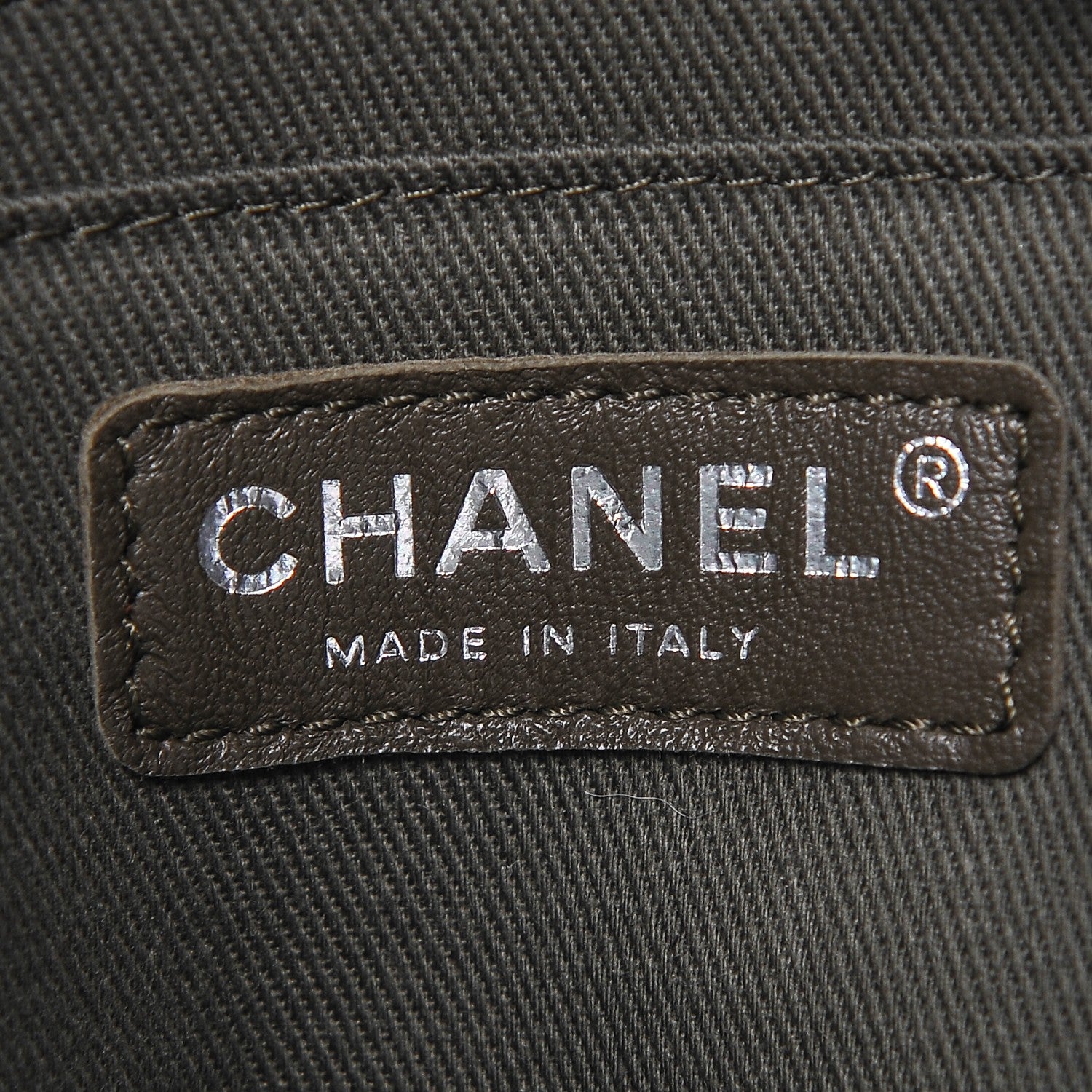 Chanel Tweed Canvas Cuba Pocket Backpack Khaki 5 of 7