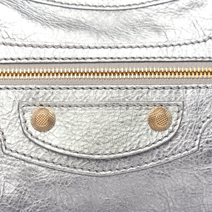 Balenciaga Metallic Agneau Giant 12 Gold Hardware Town Gris Aluminum 11 of 11