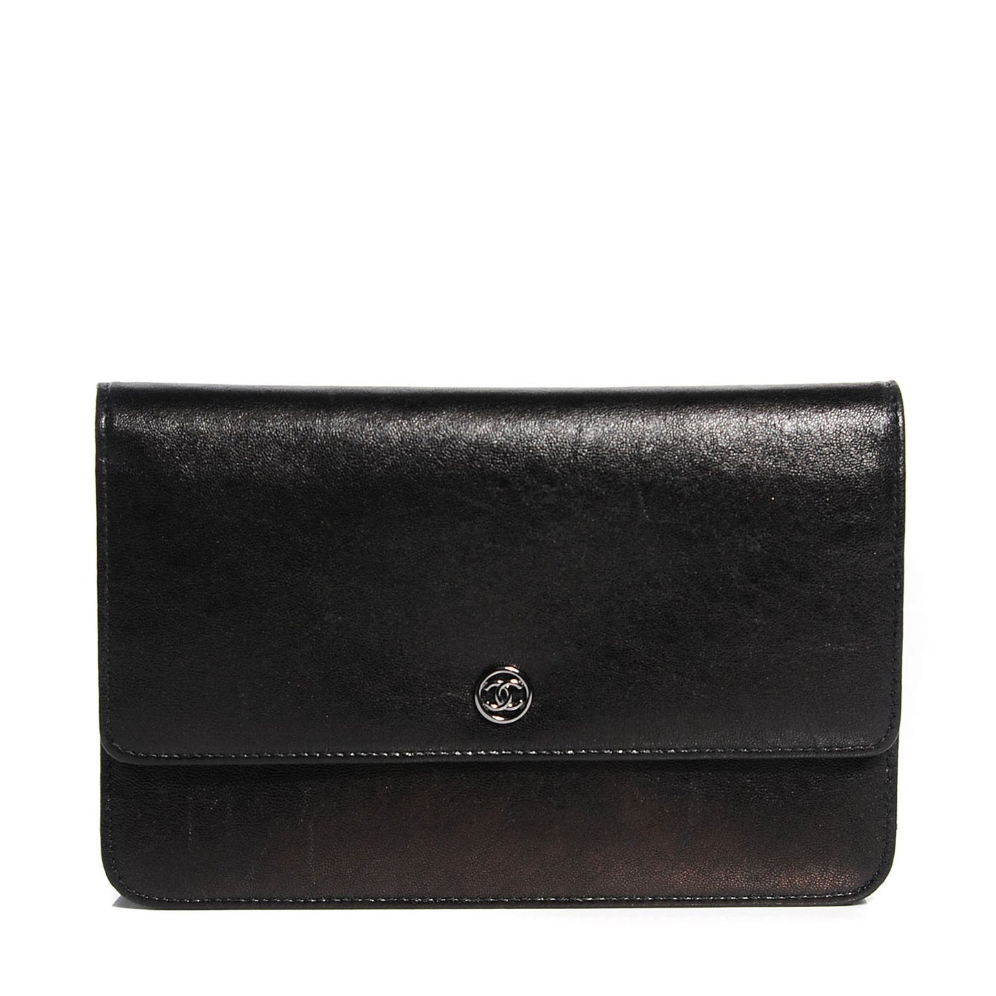 Goatskin Wallet on Chain WOC Black