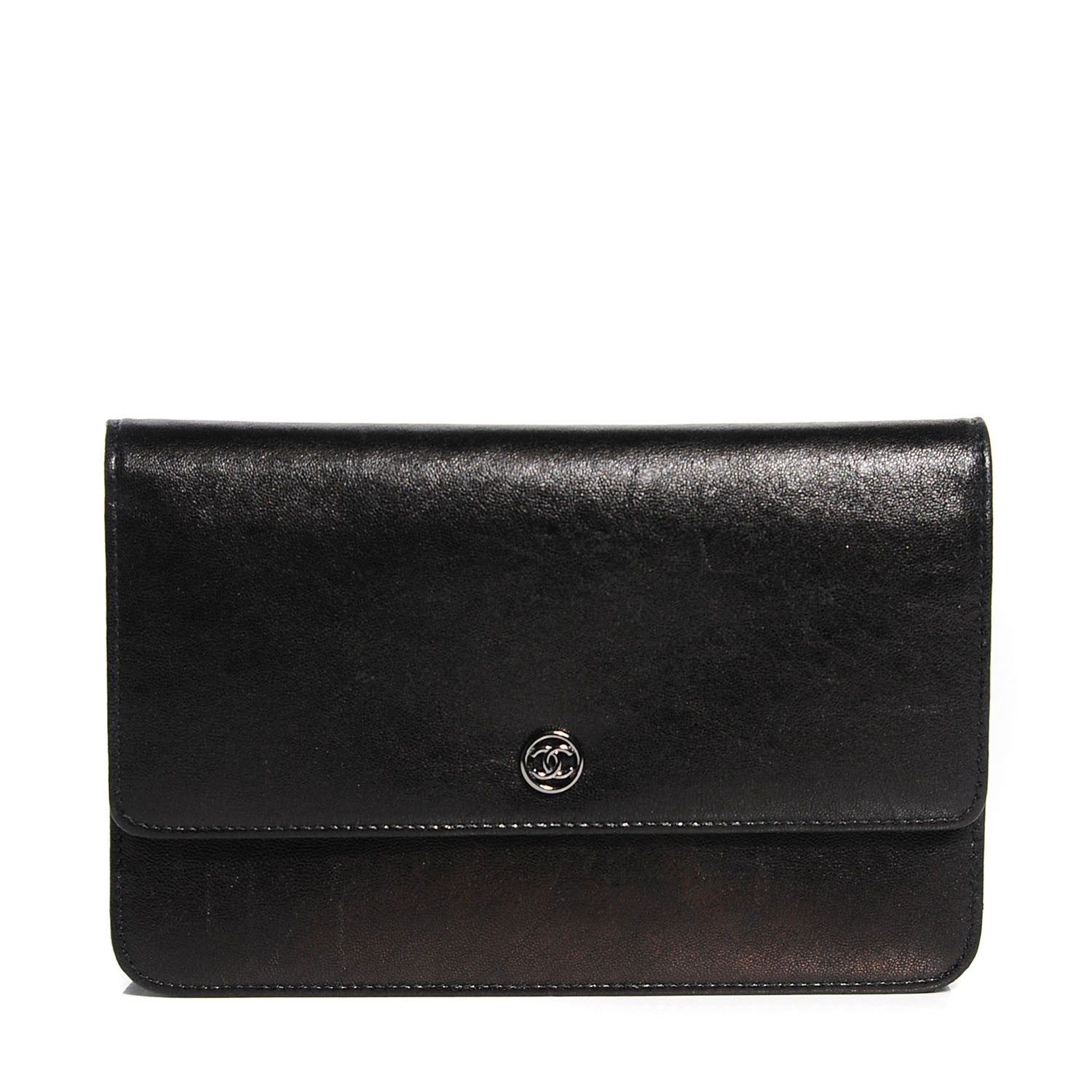 Chanel Goatskin Wallet on Chain WOC Black 1 of 7