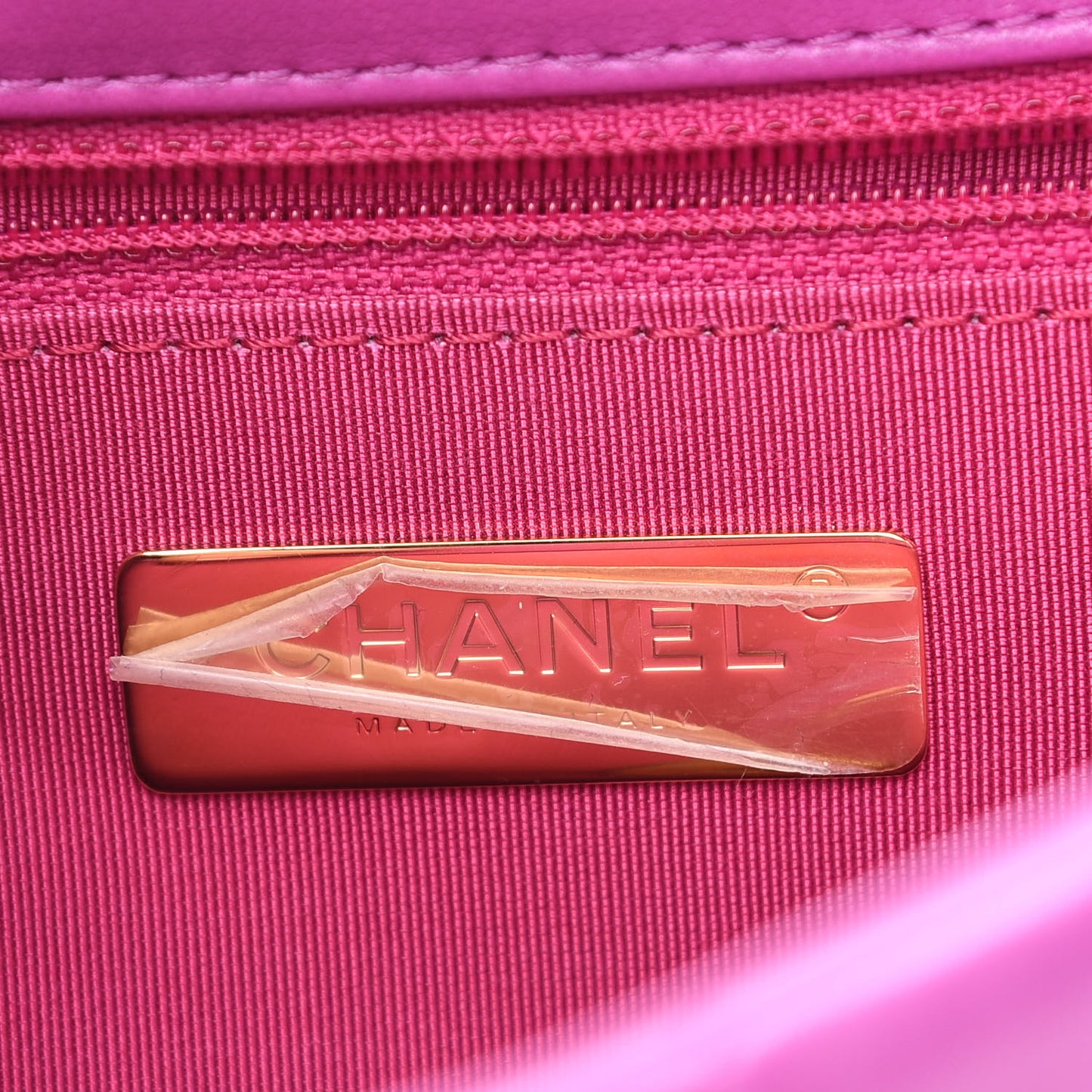 Lambskin Quilted Medium Chanel 19 Flap Purple