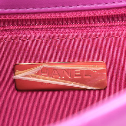 Chanel Lambskin Quilted Medium Chanel 19 Flap Purple 6 of 9