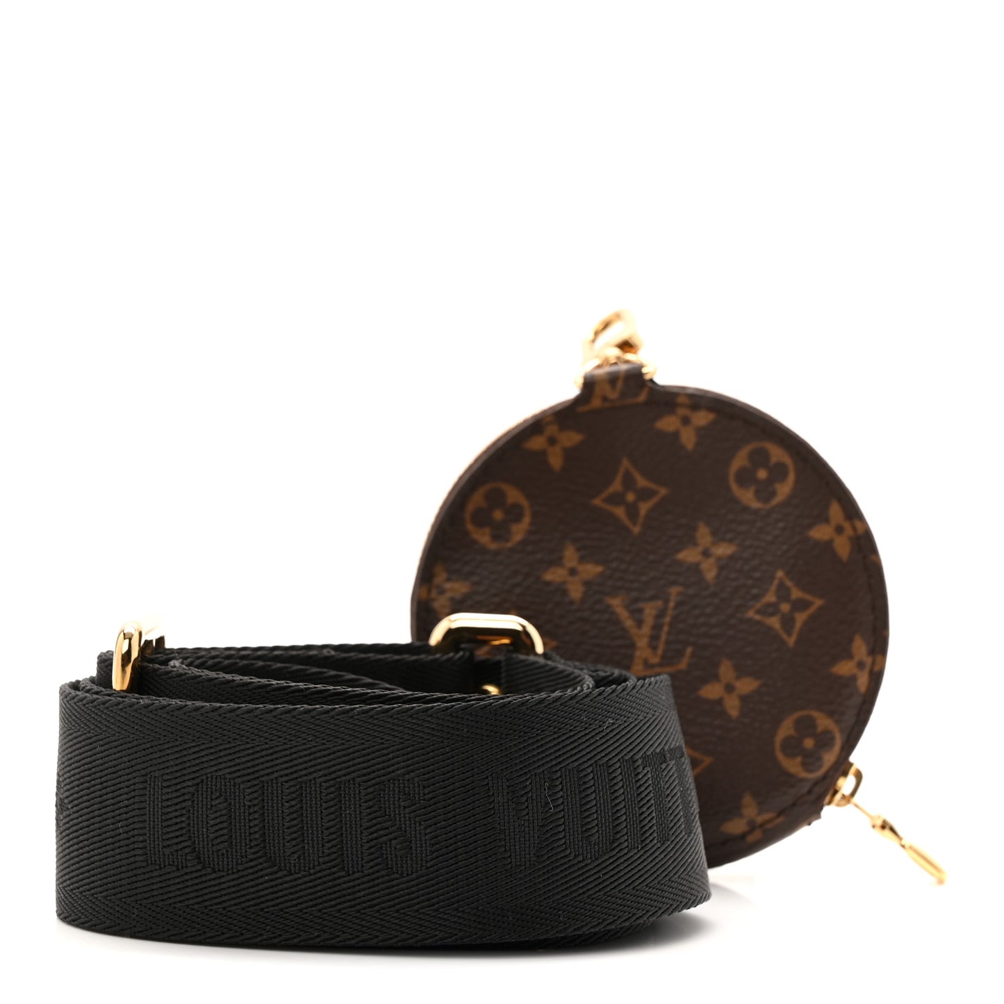 Monogram Multi Pochette Accessories Bandouliere Shoulder Strap Black