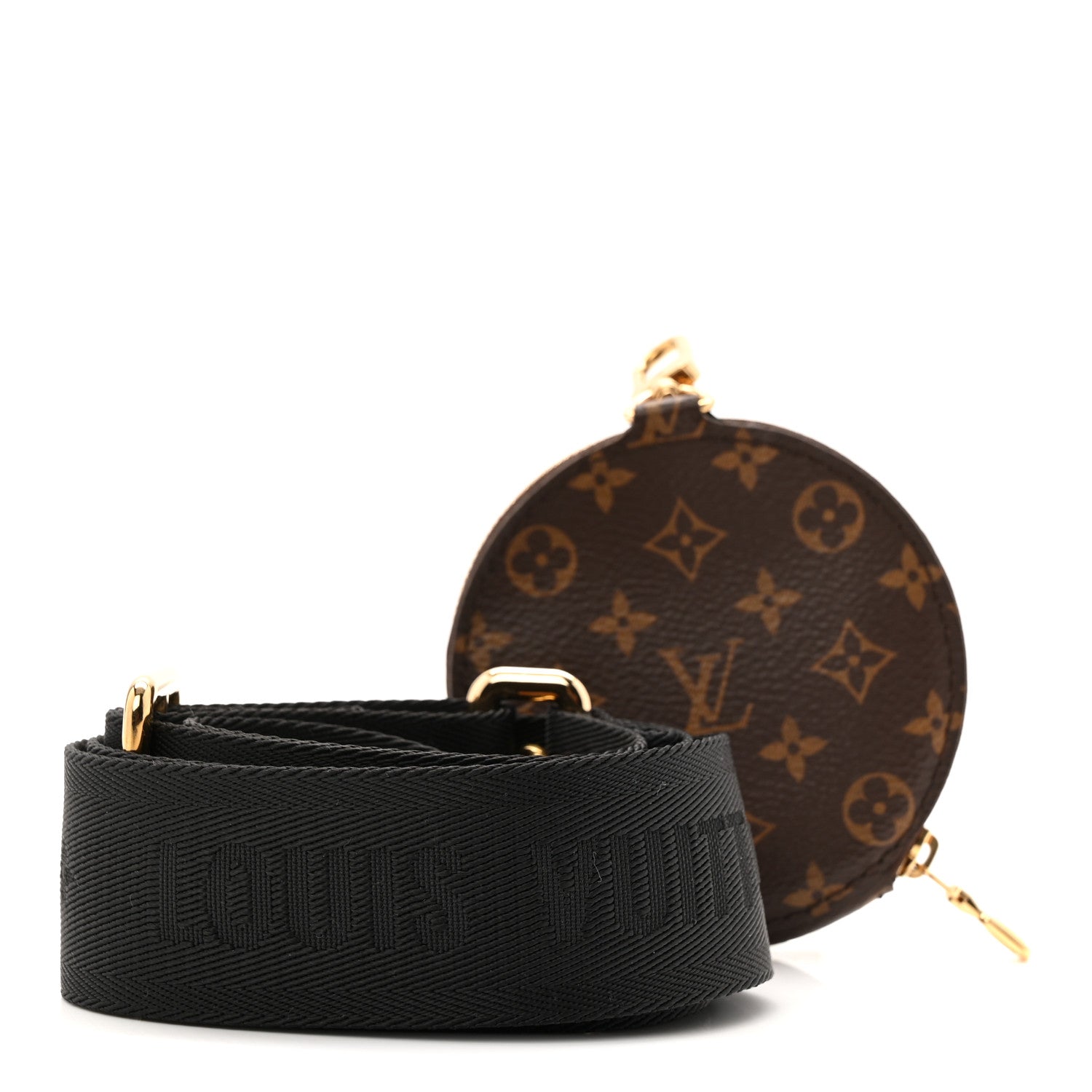 Louis Vuitton Monogram Multi Pochette Accessories Bandouliere Shoulder Strap Black 2 of 6