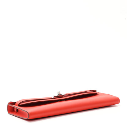 Hermes Swift Kelly Cut Clutch Pochette Capucine 3 of 6