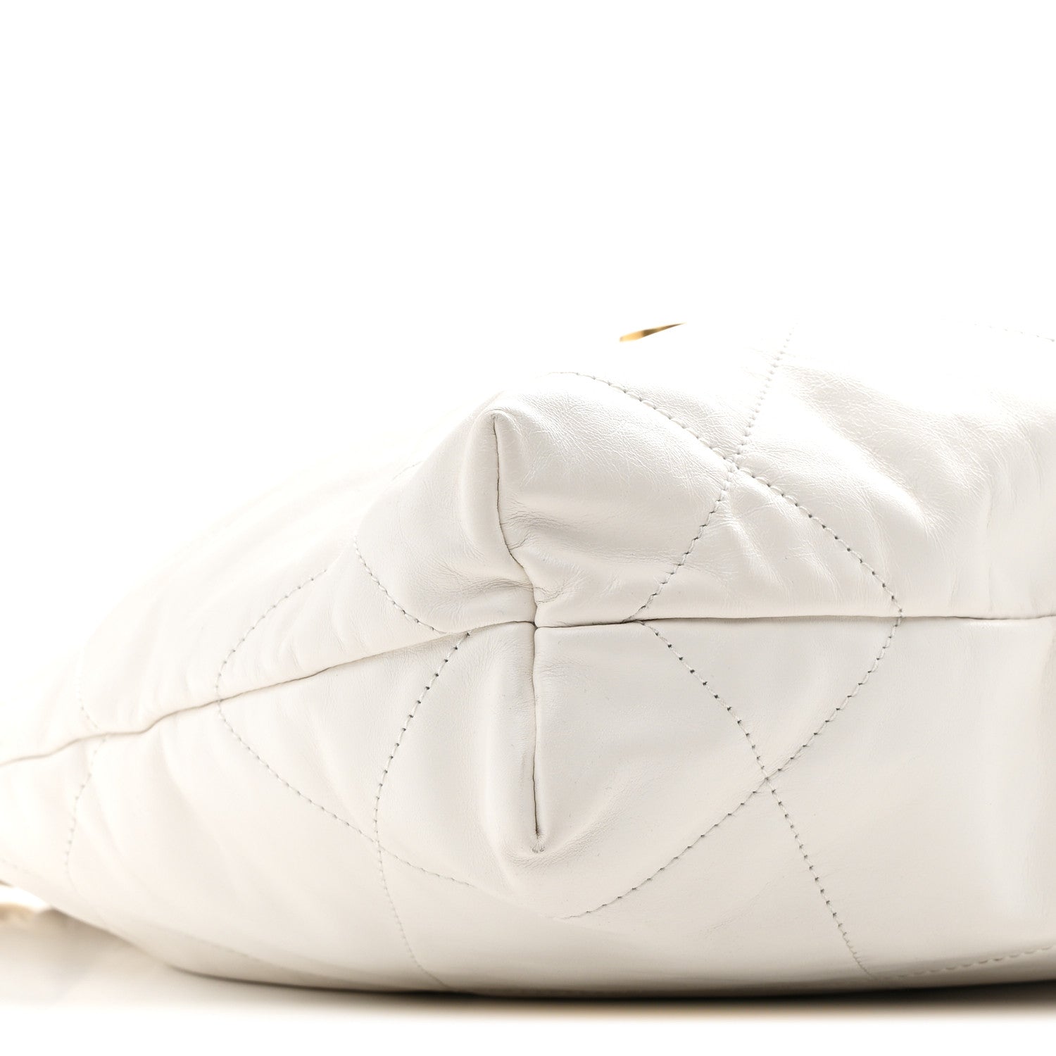 Chanel Shiny Calfskin Quilted Small Chanel 22 White 9 of 10