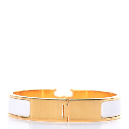 Hermes Enamel Narrow Clic Clac H Bracelet PM White 3 of 5