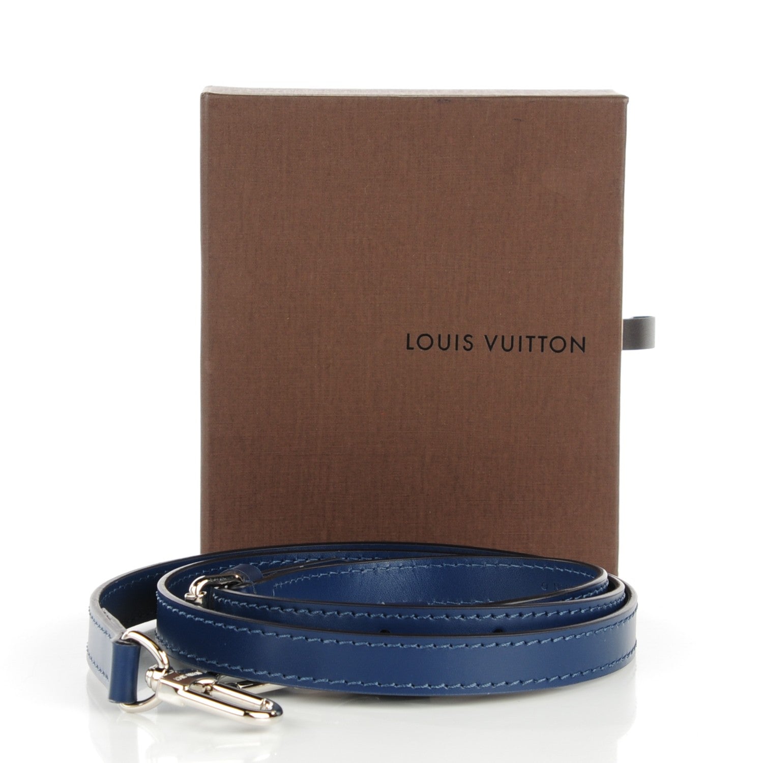 Louis Vuitton Calfskin 16mm Adjustable Shoulder Strap Indigo 6 of 6