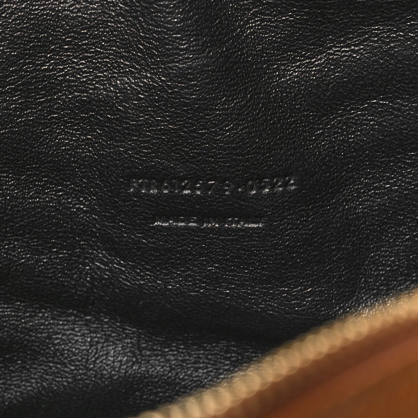 Grain De Poudre Matelasse Monogram Mini Lou Camera Bag Dark Natural