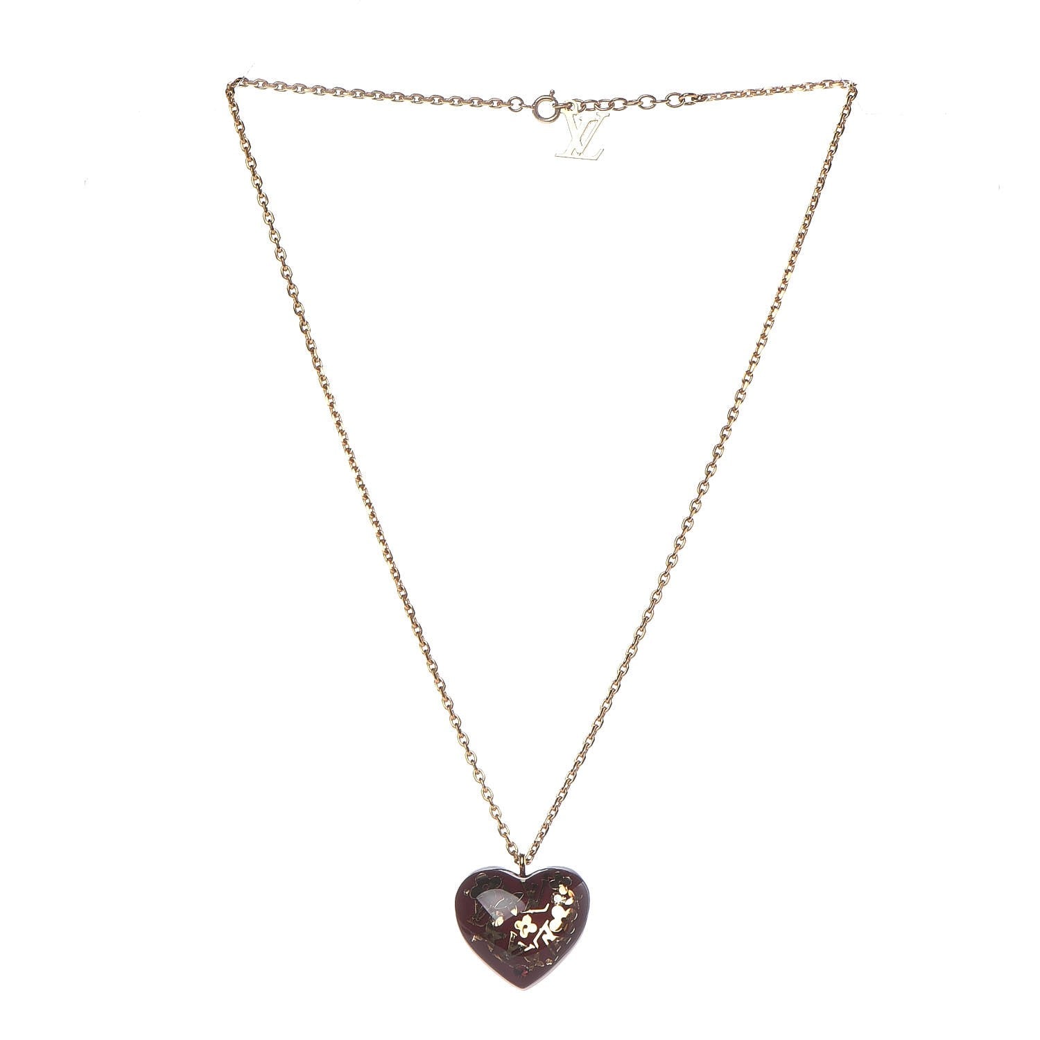 Louis Vuitton Inclusion Heart Necklace Violine 3 of 5