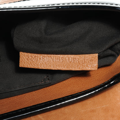 Fendi Nappa Patent B Bag Osso Black 9 of 9