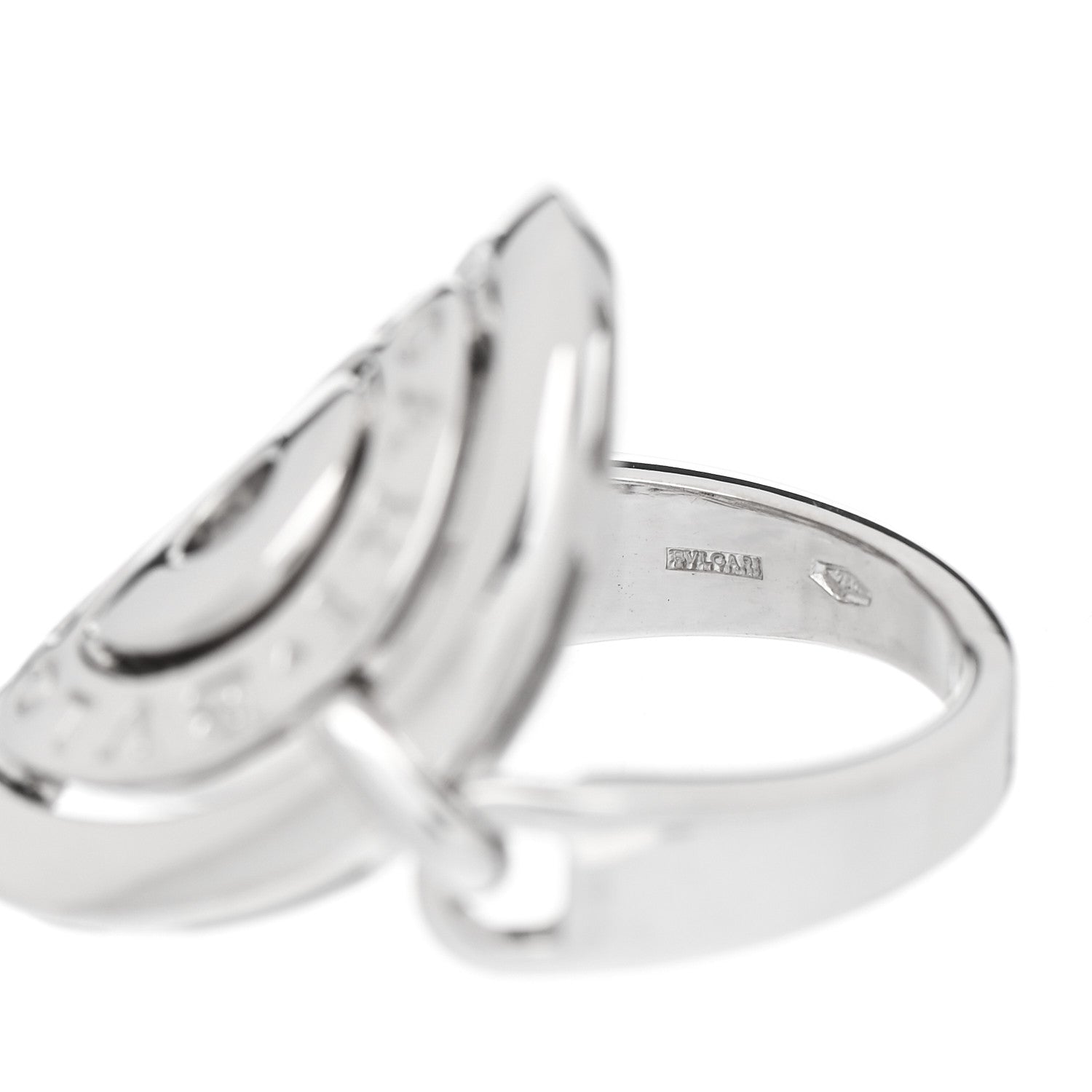 Bulgari 18K White Gold Astrale Cerchi Ring 53 6.5 5 of 7