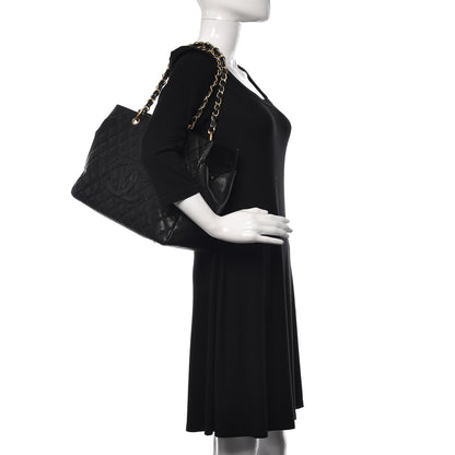 Chanel Caviar Quilted Grand Timeless Tote GTT Black 2 of 12