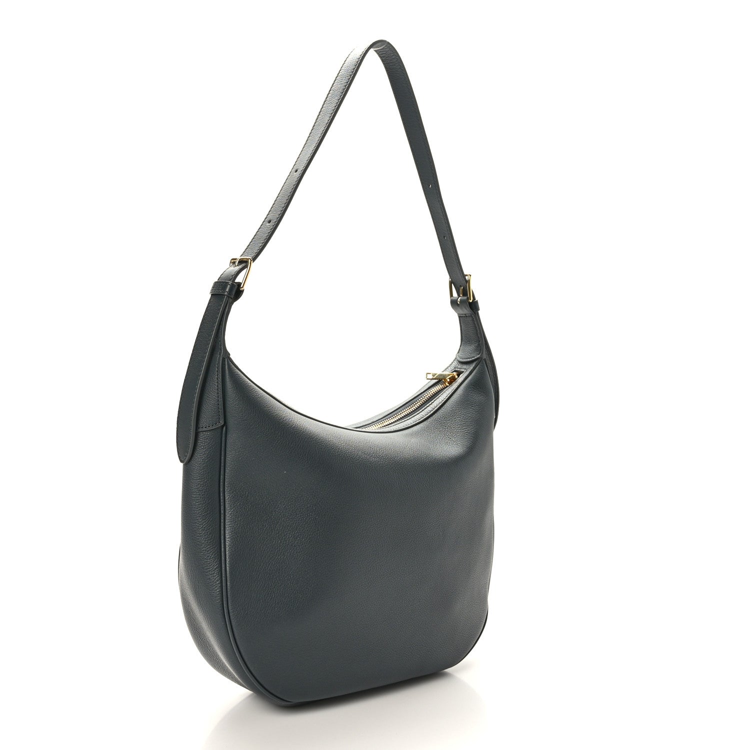 Celine Calfskin Triomphe Heloise Shoulder Bag Slate Grey 3 of 8
