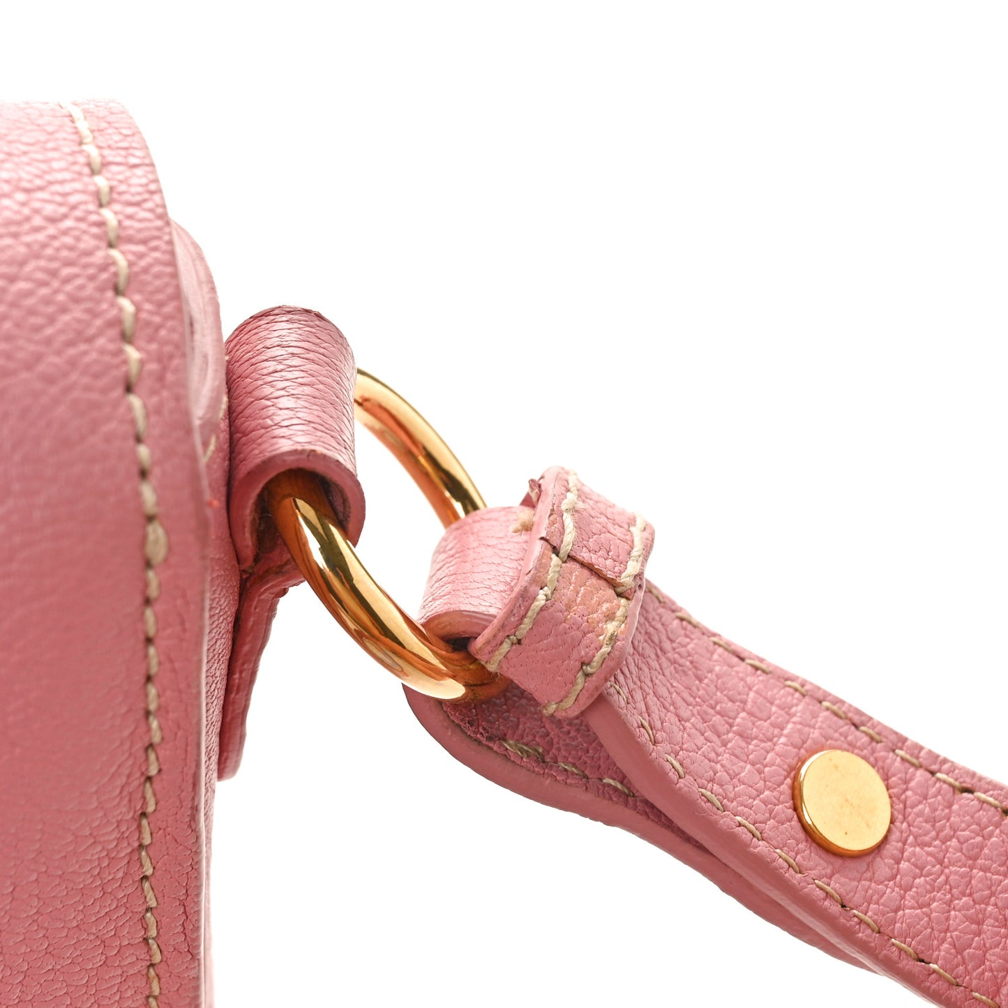 Goatskin Madras Shoulder Bag Rosa