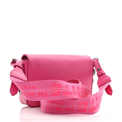 Off-White Saffiano Striped Mini Diag Binder Clip Bag Pink White 3 of 22