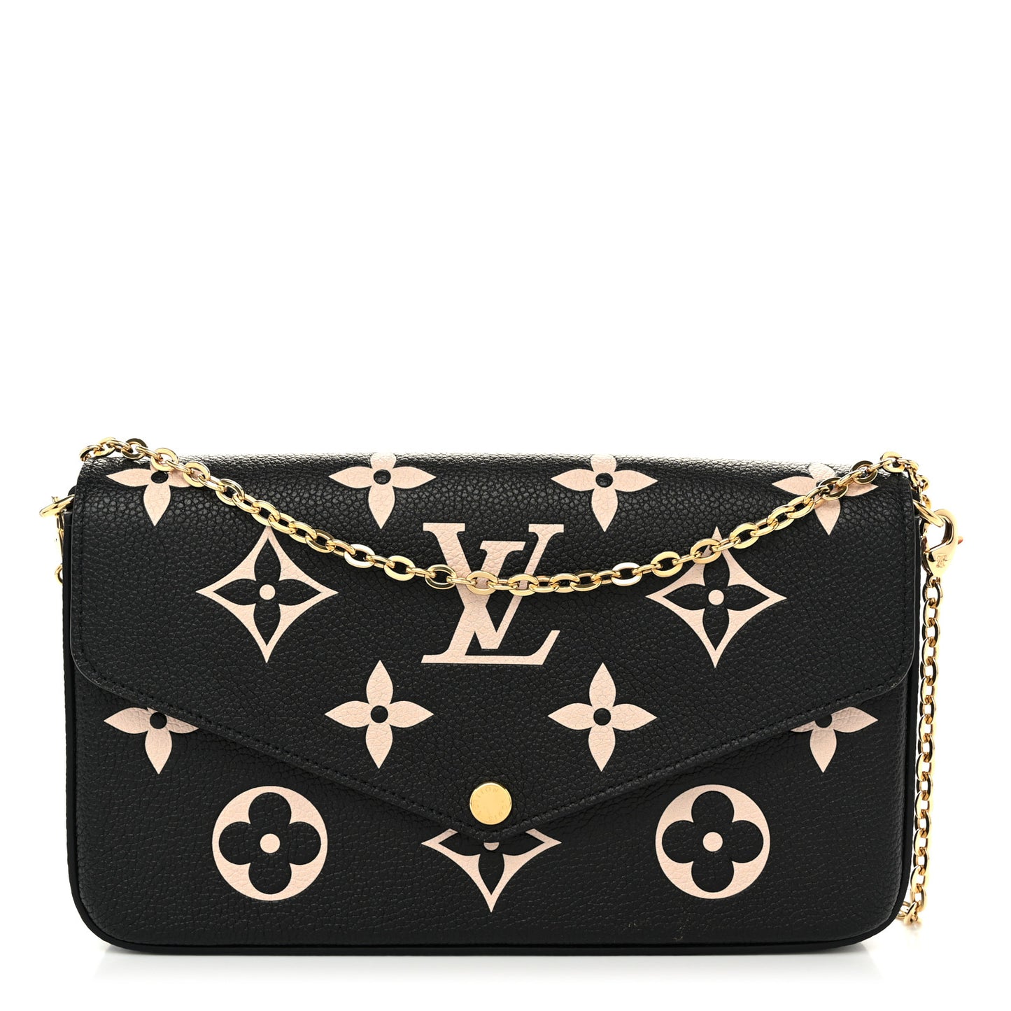 Empreinte Monogram Giant Felicie Pochette Black Beige