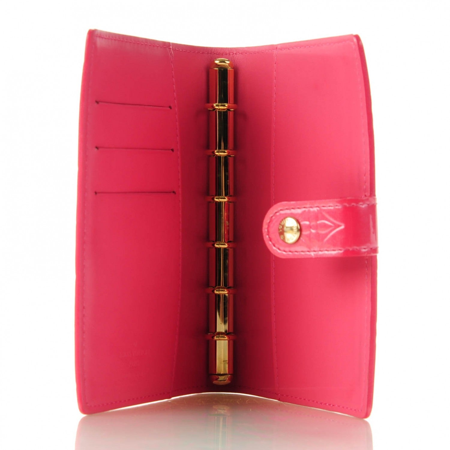 Louis Vuitton Vernis Small Ring Agenda Cover Framboise 5 of 7