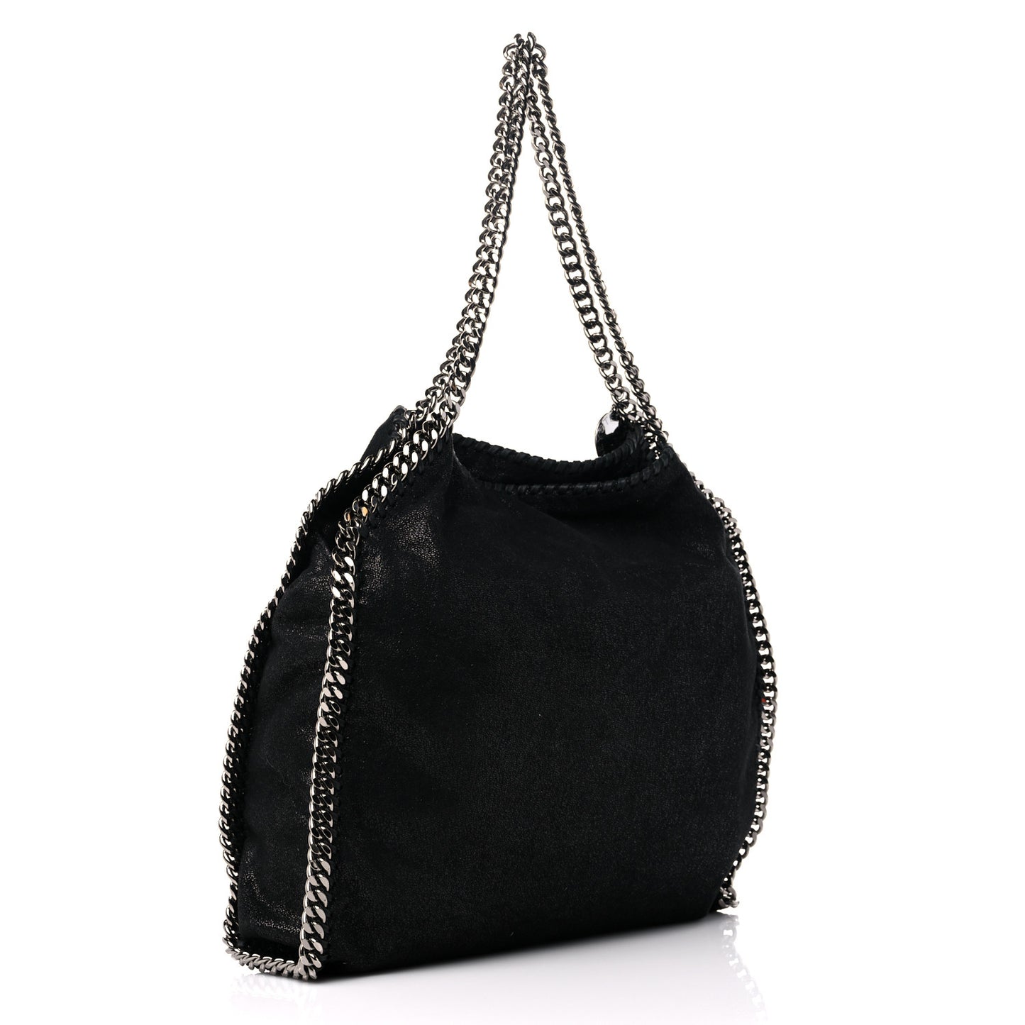 Shaggy Deer Falabella Fold Over Tote Black
