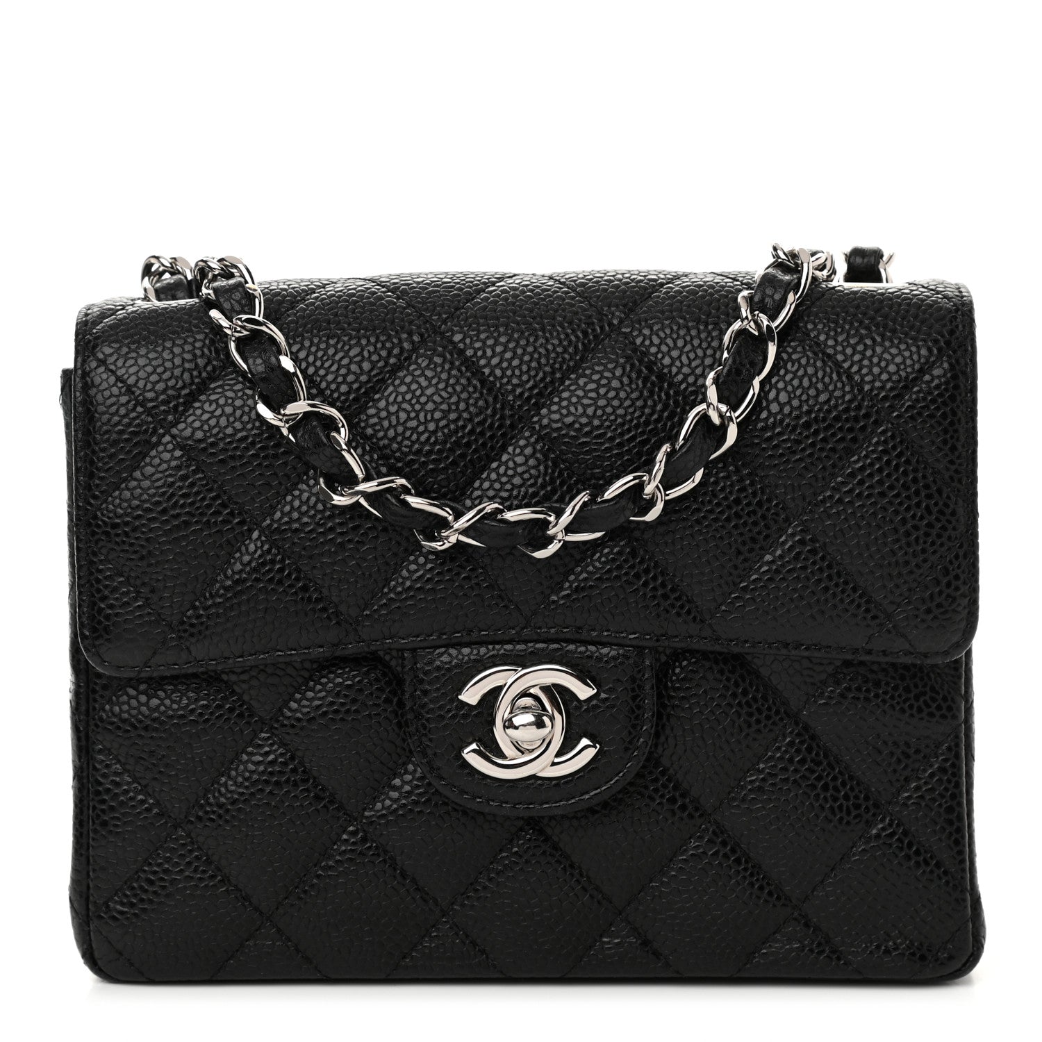 Chanel Caviar Quilted Mini Square Flap Black 1 of 9
