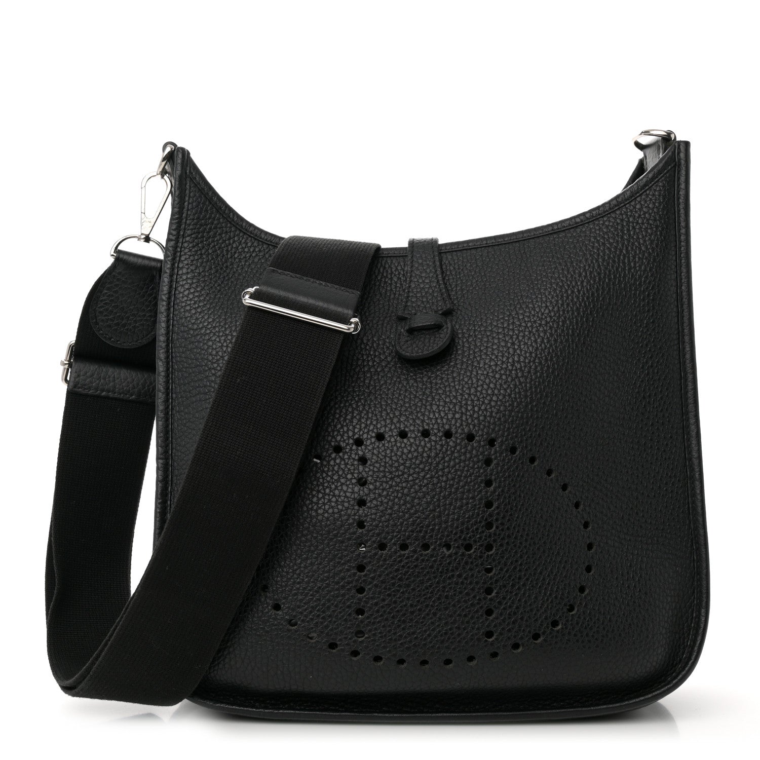 Hermes Taurillon Clemence Evelyne III PM Black 1 of 12