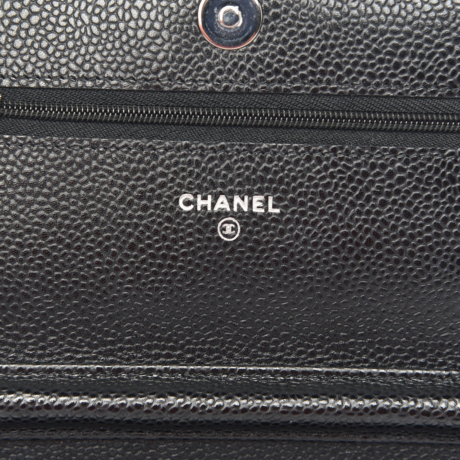 Chanel Caviar Quilted Wallet On Chain WOC Black 6 of 12