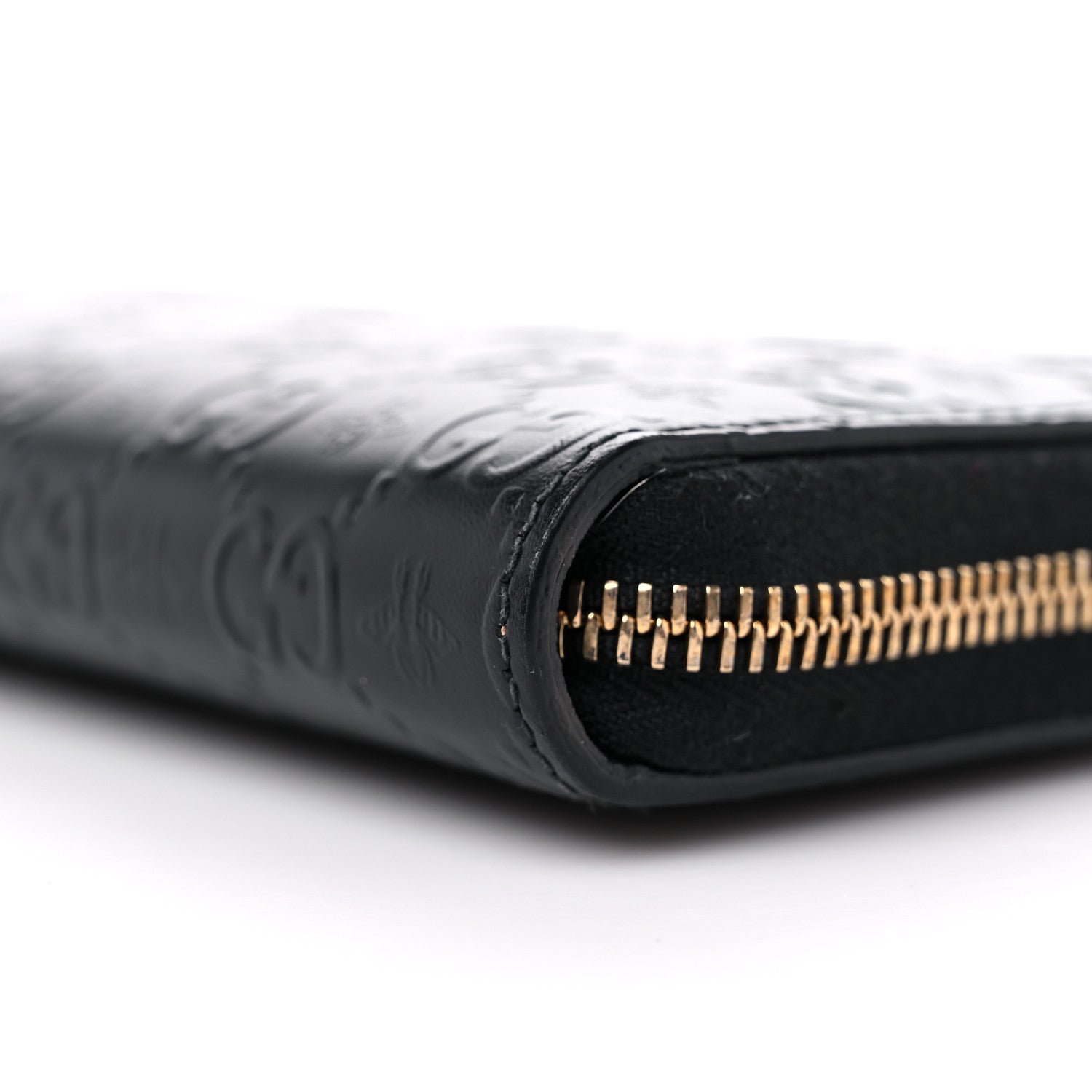 Gucci Guccissima Signature Microguccissima Bree Zip Around Wallet Black 8 of 12
