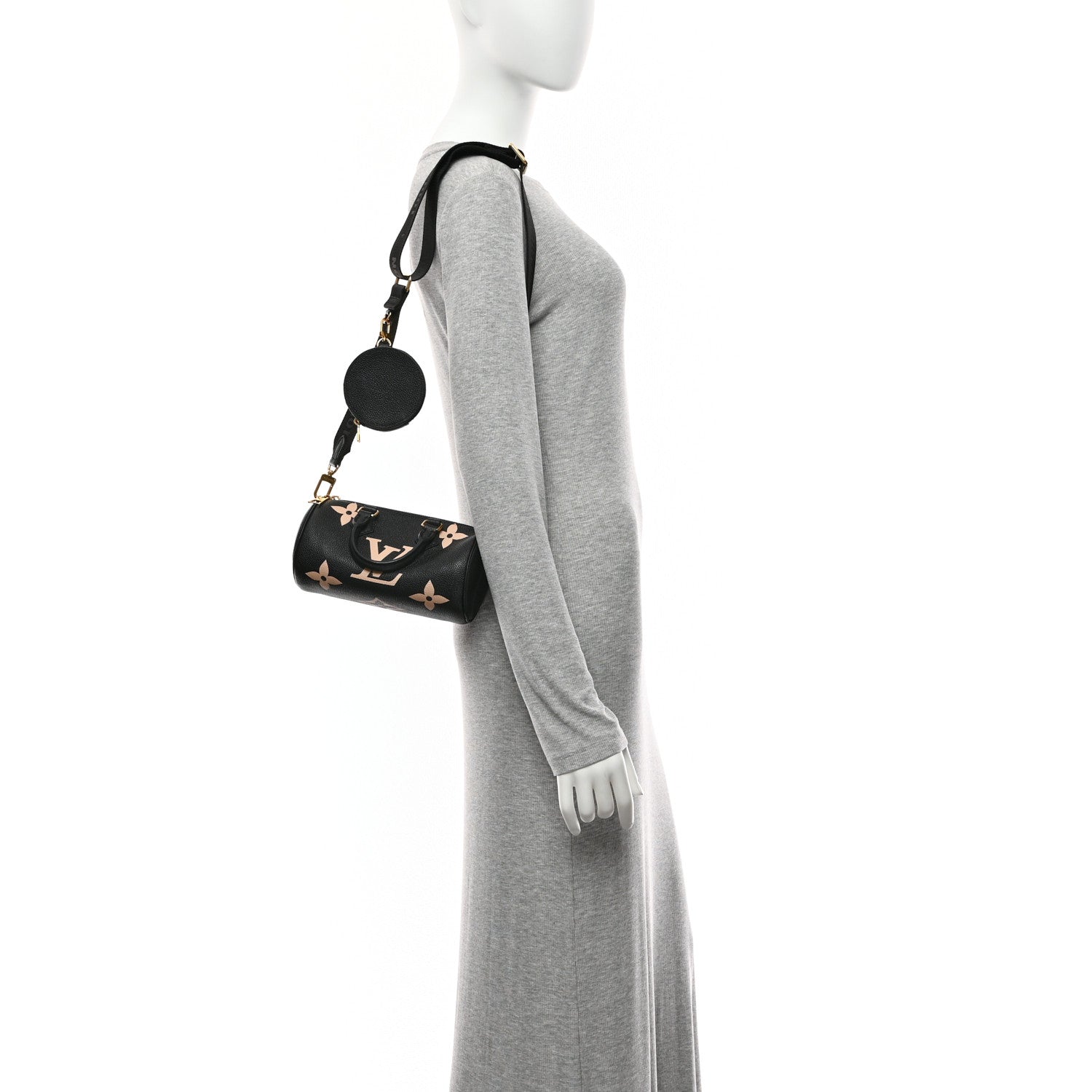 Louis Vuitton Empreinte Monogram Giant Papillon BB Black Beige 3 of 18