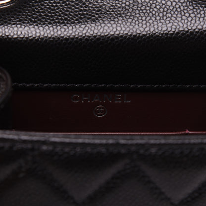 Chanel Caviar Quilted Classic Phone Holder Black 8 of 14