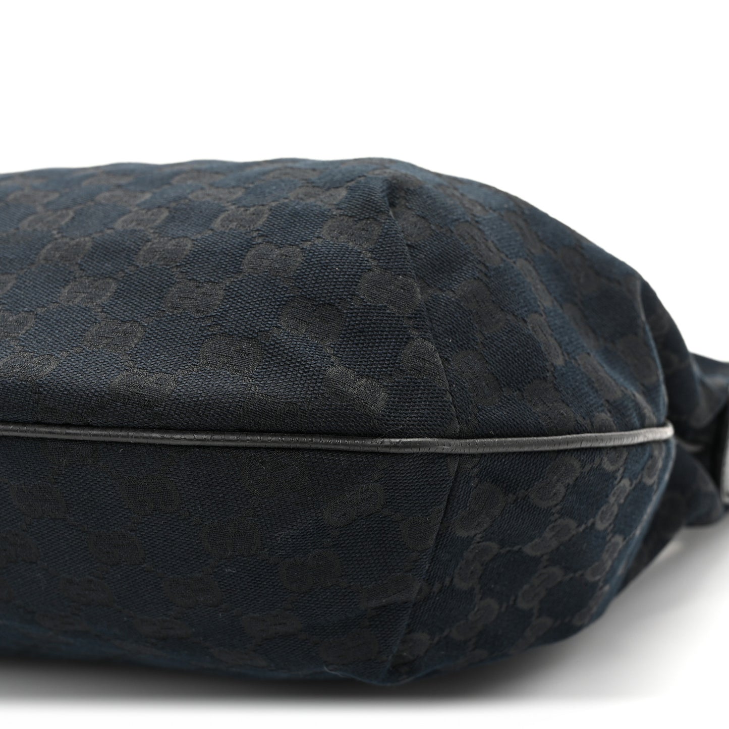 Monogram Web Medium Half Moon Hobo Black