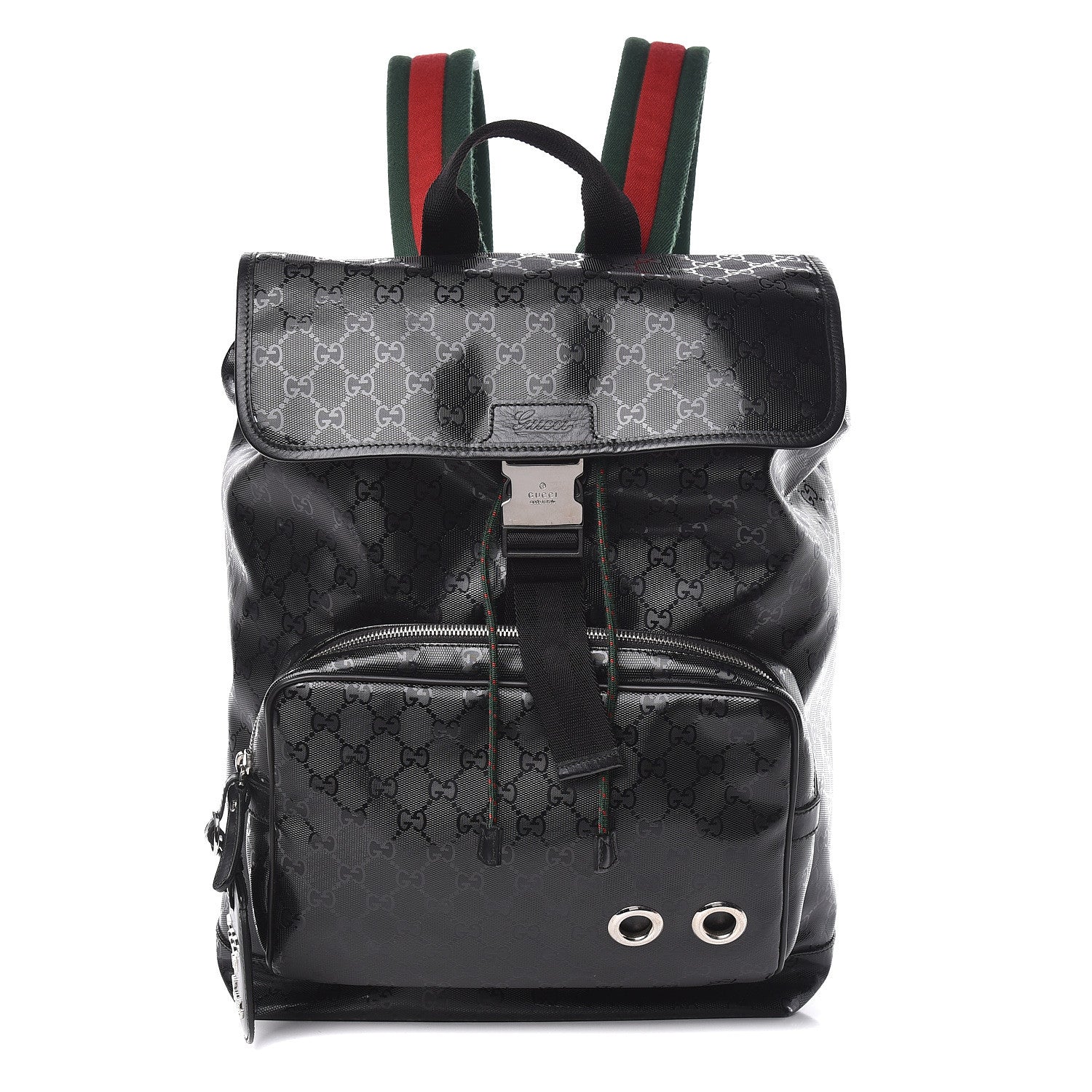 Gucci Imprime Monogram Web 500 Backpack Black 1 of 11