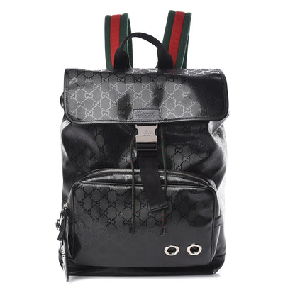 Gucci Imprime Monogram Web 500 Backpack Black 1 of 11