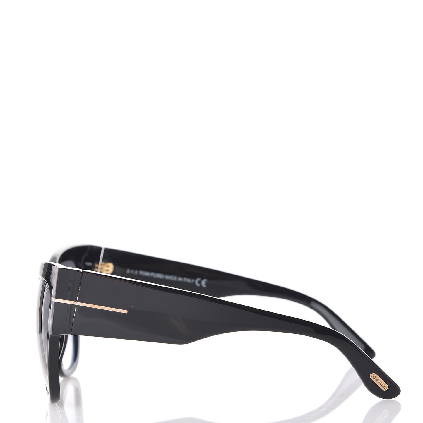 Acetate Anoushka Cat Eye Sunglasses TF371 Black
