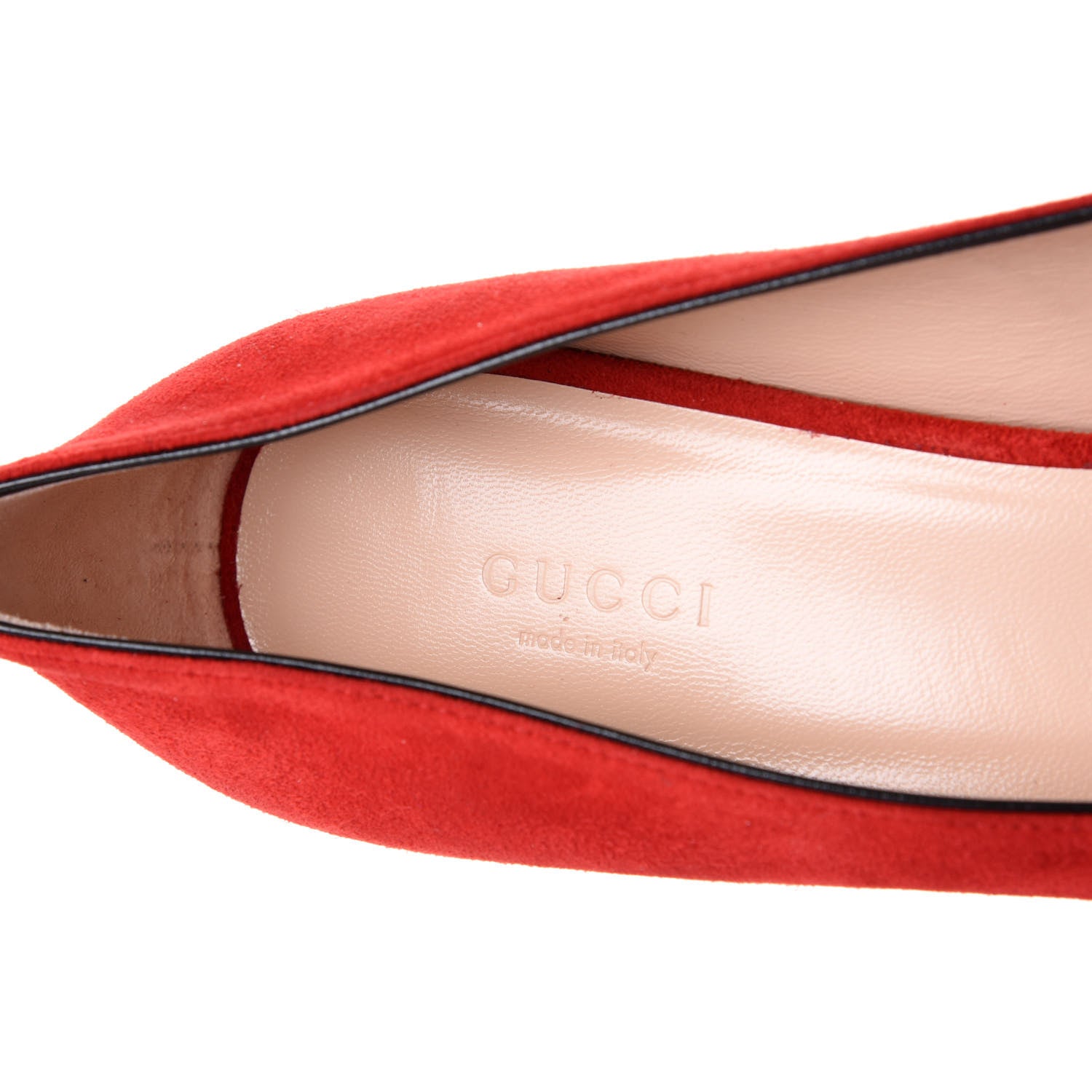 Gucci Kid Scamosciato GG Marmont Fringe 50mm Loafer Pumps 40.5 Vulcanic Red 9 of 10