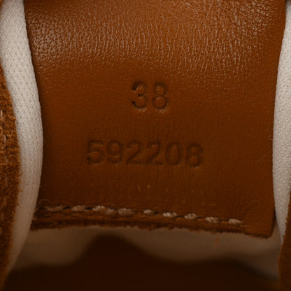Loewe Nylon Suede Flow Runner Sneakers 38 Gold 5 of 11