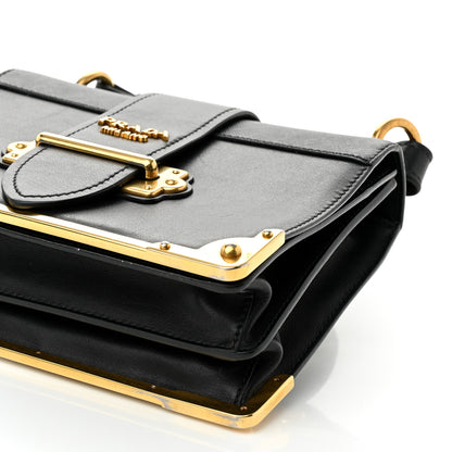 Prada City Calf Saffiano Cahier Bag Black 9 of 9