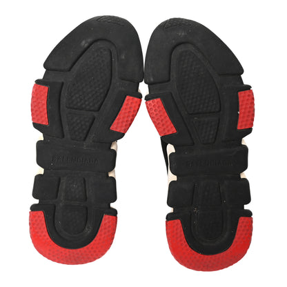 Balenciaga Neoprene Knit Womens Speed Sneakers 35 Black White Red 6 of 8