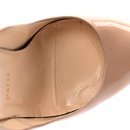 Christian Louboutin Patent Bianca 140 Pumps 40 Nude 6 of 7