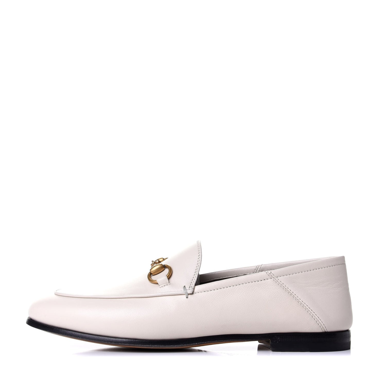 Lambskin Womens Brixton Horsebit Loafers 36 Mystic White