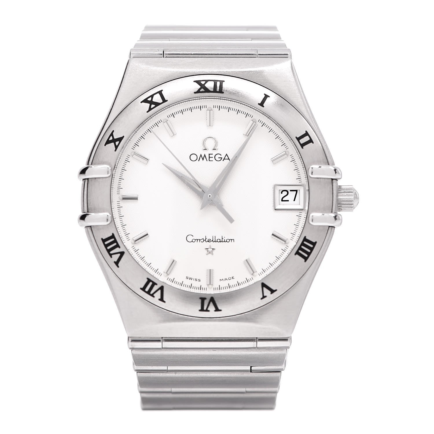 Omega Stainless Steel 33mm Constellation Quartz Watch White 1512.30 1 of 7