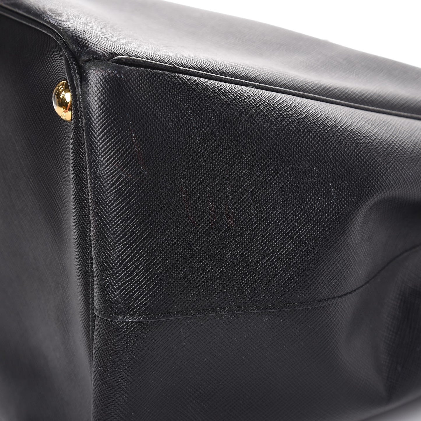 Saffiano Lux Extra Large Galleria Double Zip Tote Black