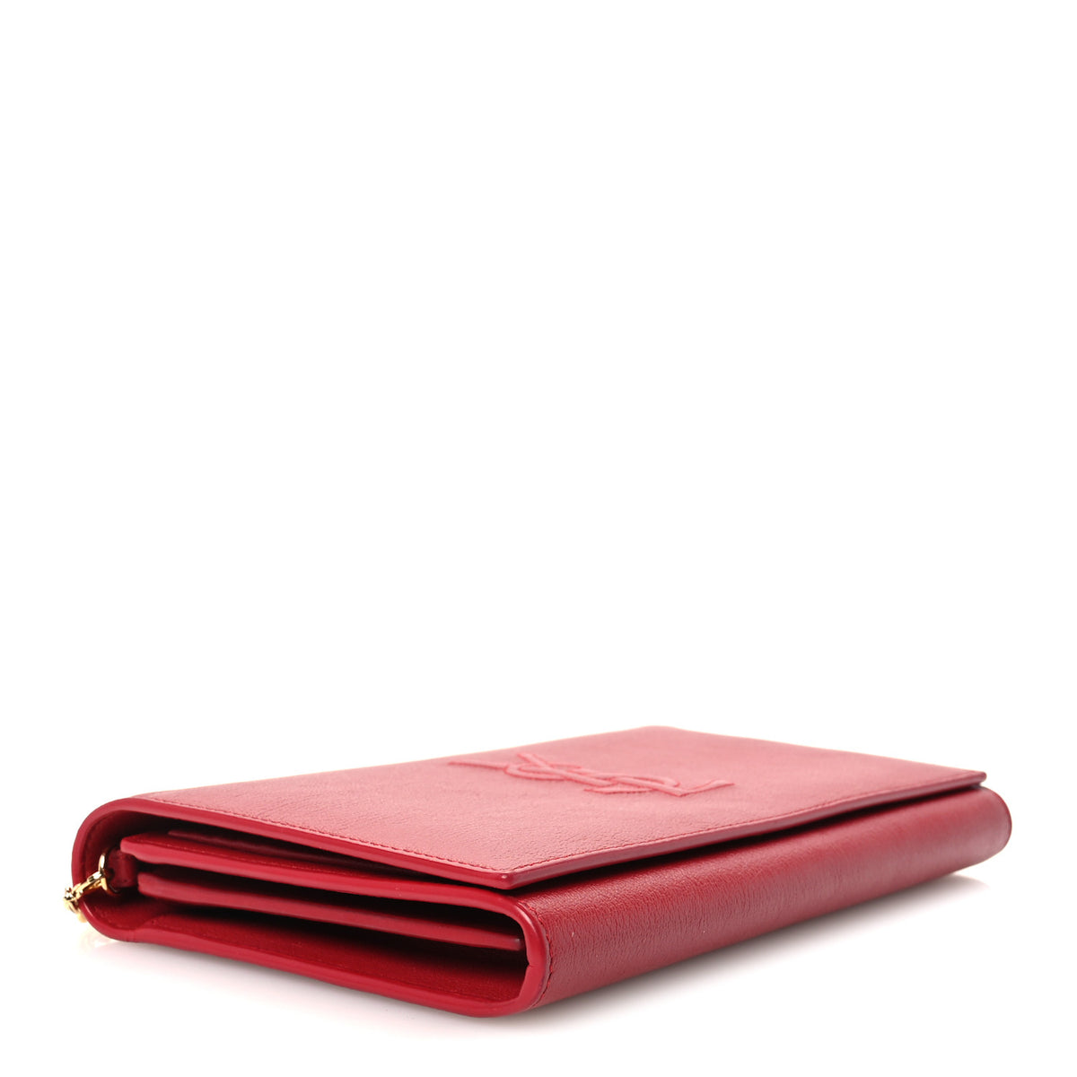 Calfskin Belle de Jour Chain Clutch Rouge Orient