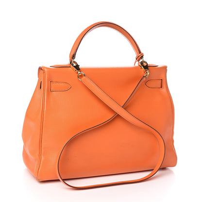 Hermes Swift Kelly Retourne 32 Orange 3 of 38
