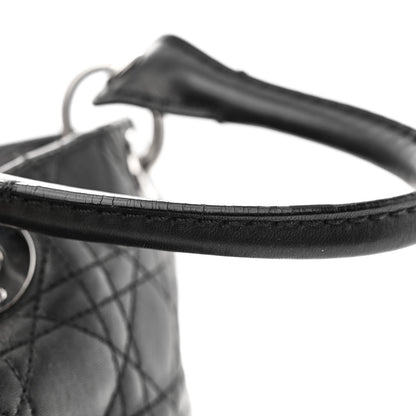 Christian Dior Lambskin Cannage Small Soft Lady Dior Tote Black 13 of 14