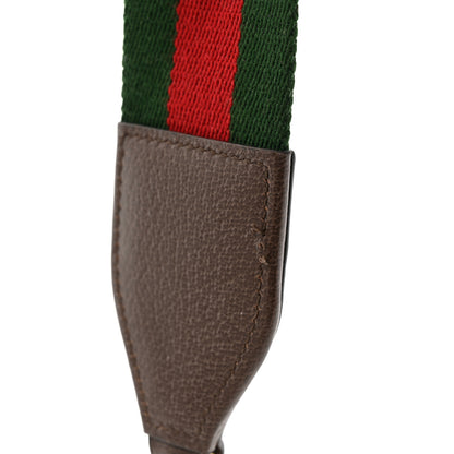 Gucci GG Supreme Monogram Textured Dollar Calfskin Web Small Ophidia GG Handbag Beige Ebony New Acero 12 of 12