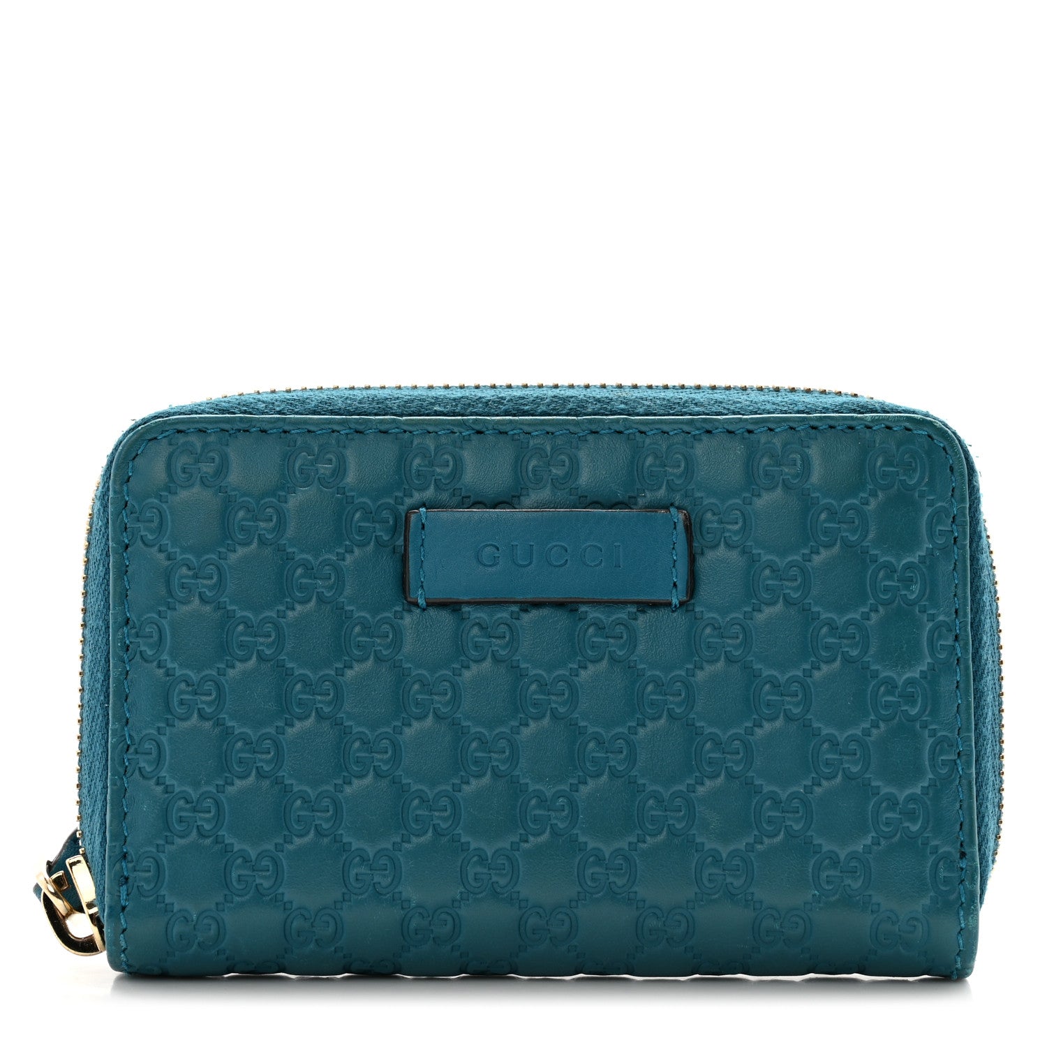Gucci Microguccissima Zip Around Card Case Deep Cobalt 1 of 11